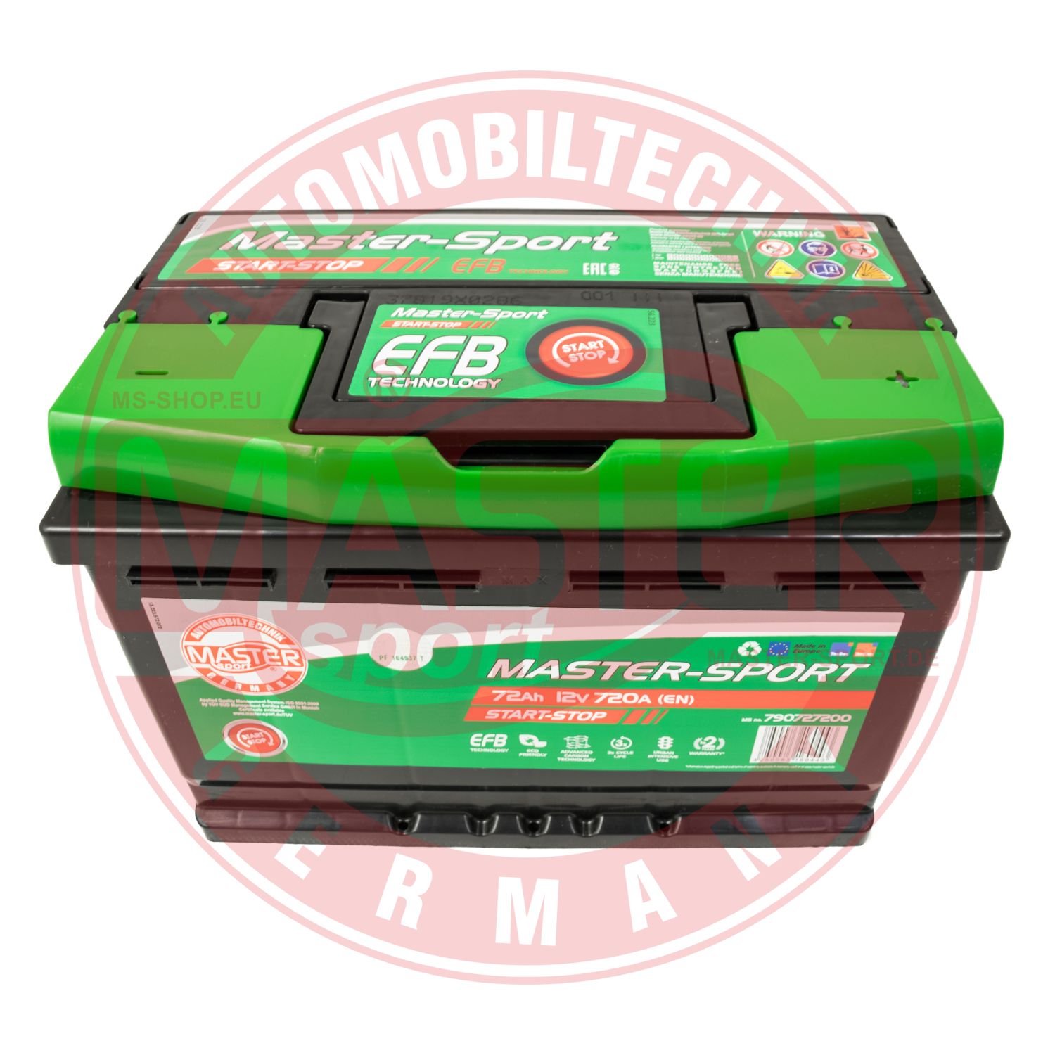 MASTER-SPORT GERMANY 790727200 Starter Battery for ALFA ROMEO ALPINA AUDI BMW CHEVROLET CHRYSLER CITROËN DACIA FIAT FORD HONDA H